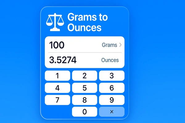 Grams to Ounces Conversion