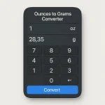 Ounces to Grams Converter